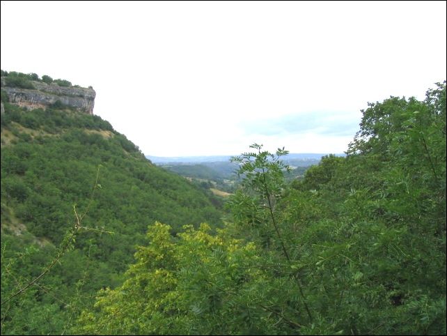 Vue sur la vallee d'Autoire